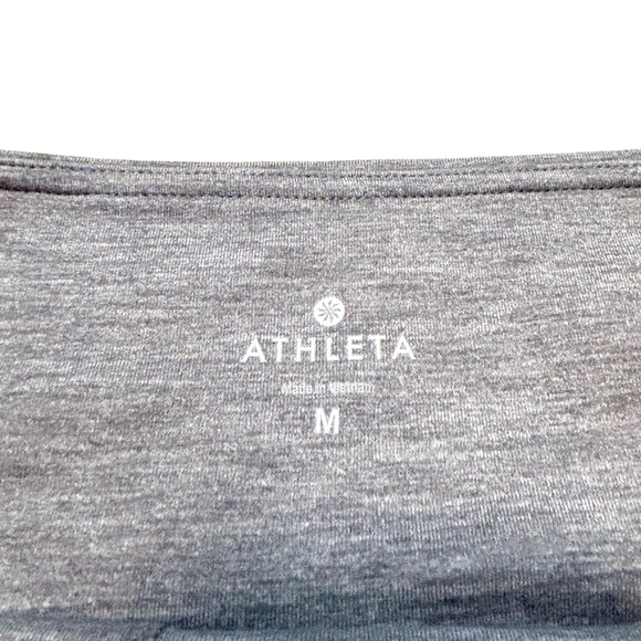 Athleta  Chaturanga High Rise Leggings Gray Stripe - Picture 4 of 11